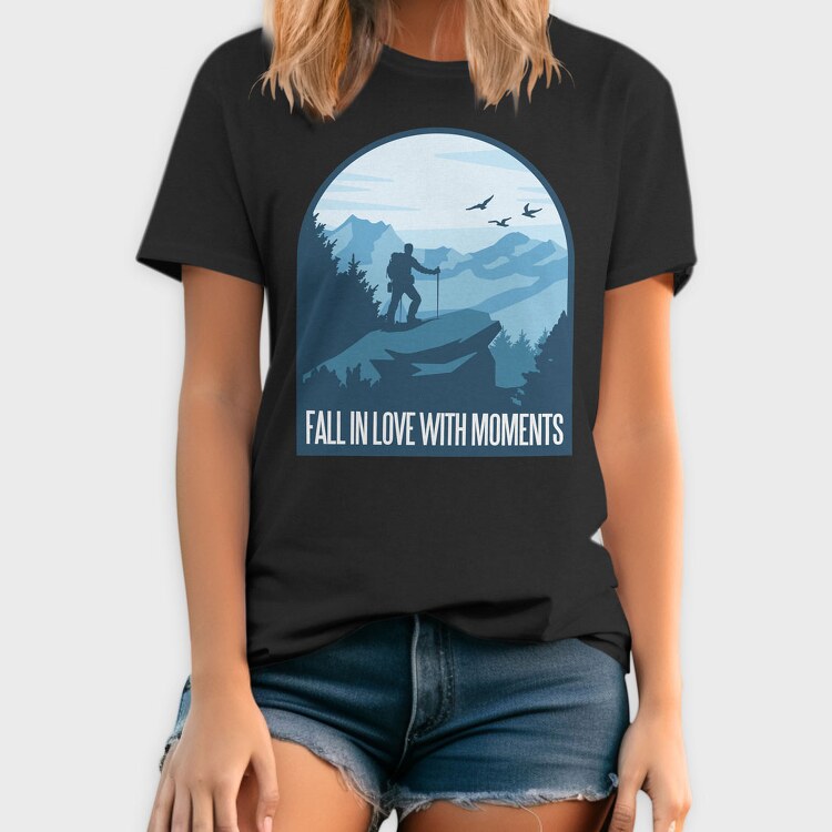 Fall In Love With Moments, Tricou Barbati (Unisex)