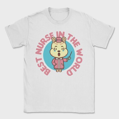 Best Nurse in the World Cartoon, Tricou Barbati (Unisex)