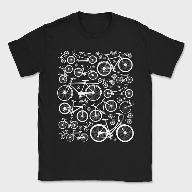 Bicycles Pattern, Tricou Barbati (Unisex)
