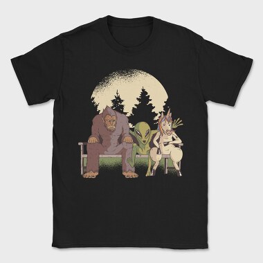 Bigfoot Alien Unicorn, Tricou Barbati (Unisex)