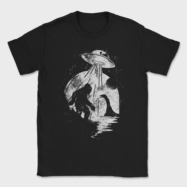 Bigfoot Ufo Monster, Tricou Barbati (Unisex)