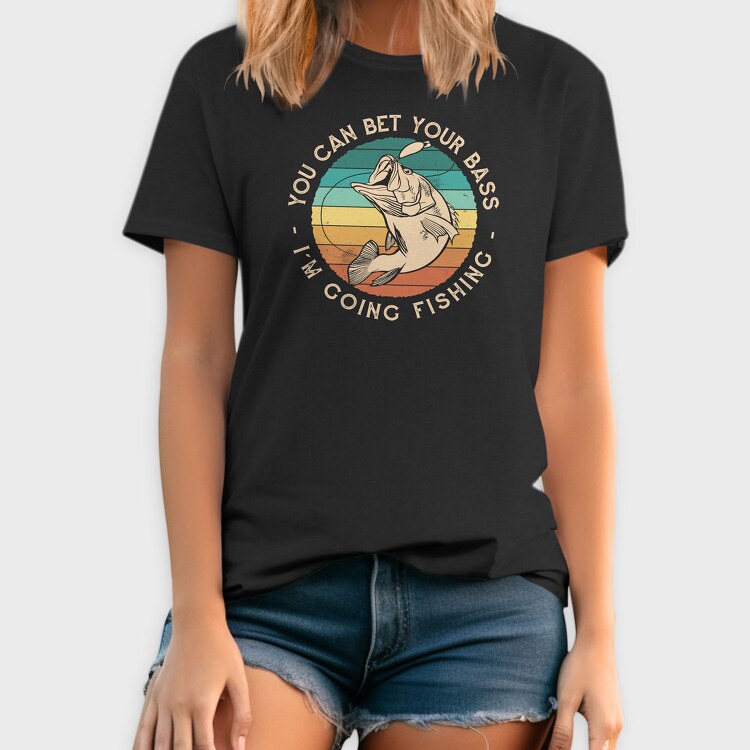 Retro Bass Fishing Quote, Tricou Barbati (Unisex)