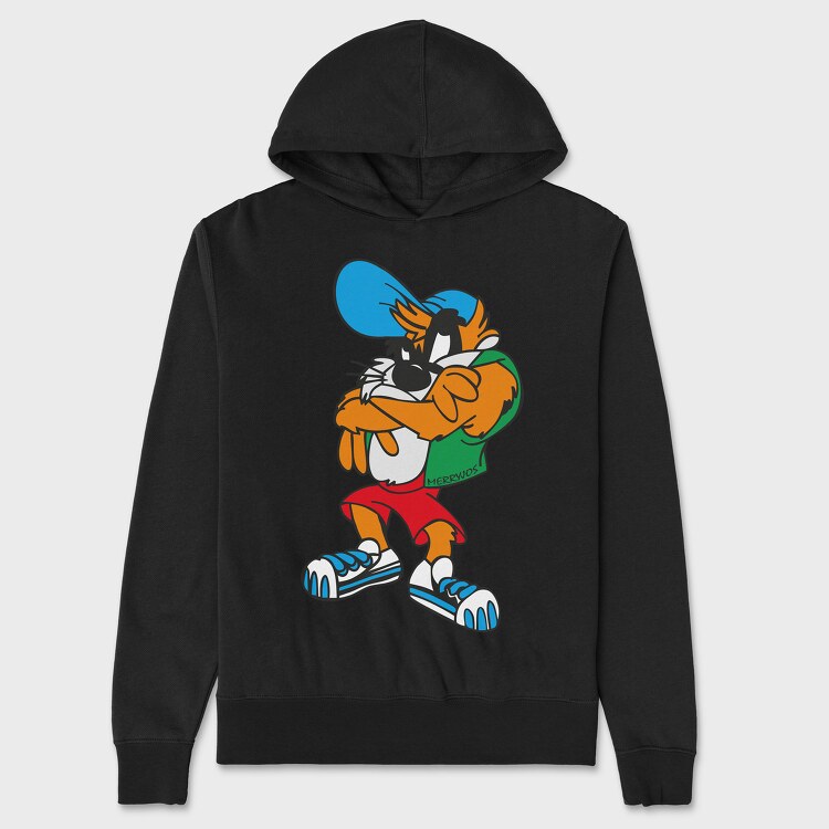 Cartoon Retro Tazmania 1, Hanorac Oversize Barbati (Unisex)