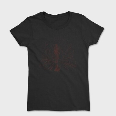 Bike Mountain Lineart, Tricou Femei