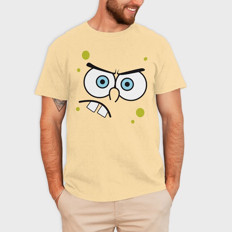SpongeBob Faces 19, Tricou Barbati (Unisex)