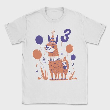 Birthday Llama, Tricou Barbati (Unisex)