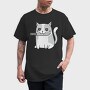 Psycho Cat, Tricou Barbati (Unisex)