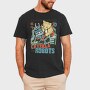 Catzilla vs Robot, Tricou Barbati (Unisex)