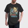 Catzilla vs Robot, Tricou Barbati (Unisex)