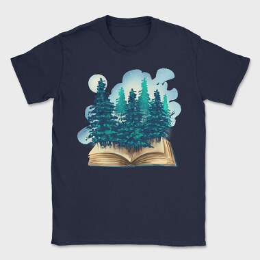 Book Trees Forest, Tricou Barbati (Unisex)