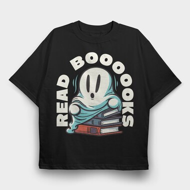 Books Ghost, Tricou Oversize Barbati (Unisex)