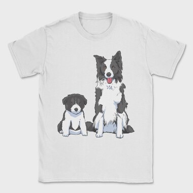 Border Collie Puppy Dog, Tricou Barbati (Unisex)