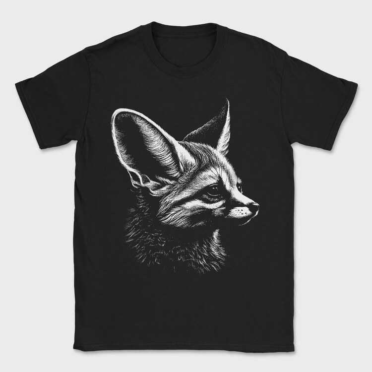 Attentive Fennec Fox, Tricou Barbati (Unisex)