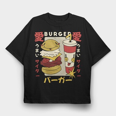 Burger Soda, Tricou Oversize Barbati (Unisex)