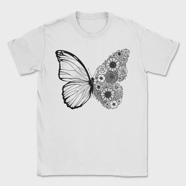 Butterfly Floral Wing, Tricou Barbati (Unisex)