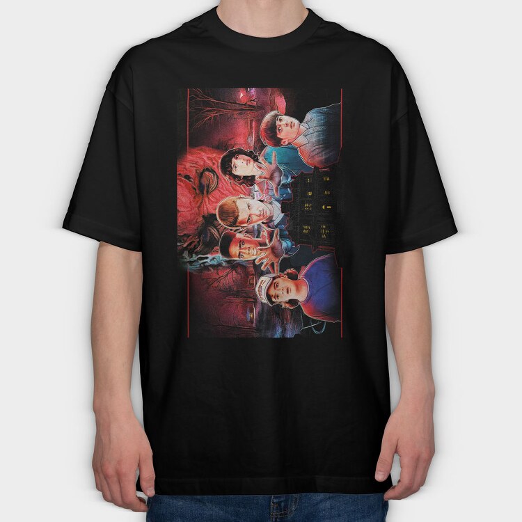 Red Rose Dream, Tricou Oversize Barbati (Unisex)
