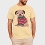 Pug Dog Wearing Uglysweater, Tricou Barbati (Unisex)