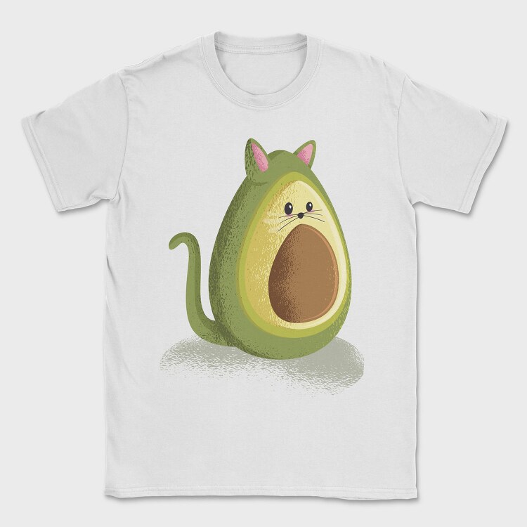 Avocado Cat Avocato, Tricou Barbati (Unisex)