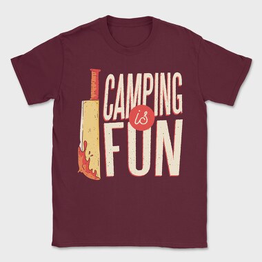 Camping Is Fun, Tricou Barbati (Unisex)