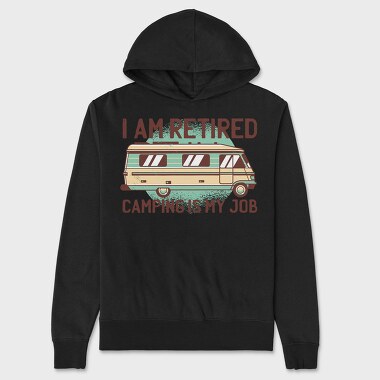 Camping Is My Job, Hanorac Oversize Barbati (Unisex)