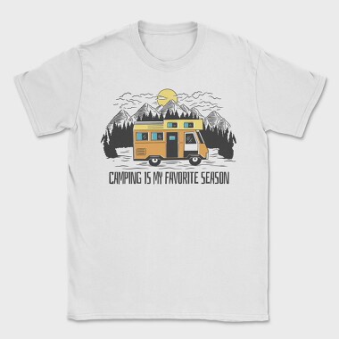 Camping Season, Tricou Barbati (Unisex)