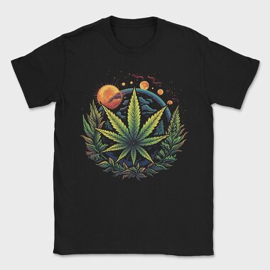 Cannabis Planets, Tricou Barbati (Unisex)
