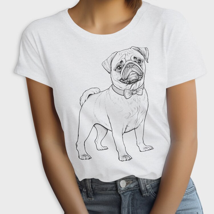 Pug Dog, Tricou Femei