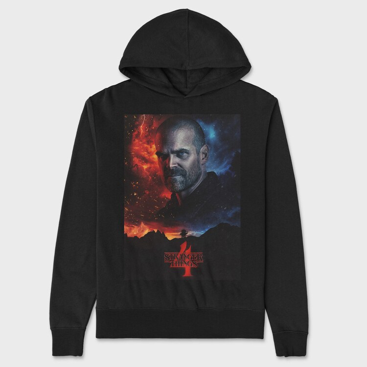 Stranger Things Alien, Hanorac Oversize Barbati (Unisex)