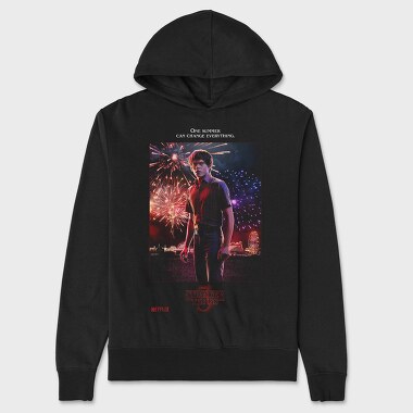 Stranger Summer Fireworks, Hanorac Oversize Barbati (Unisex)