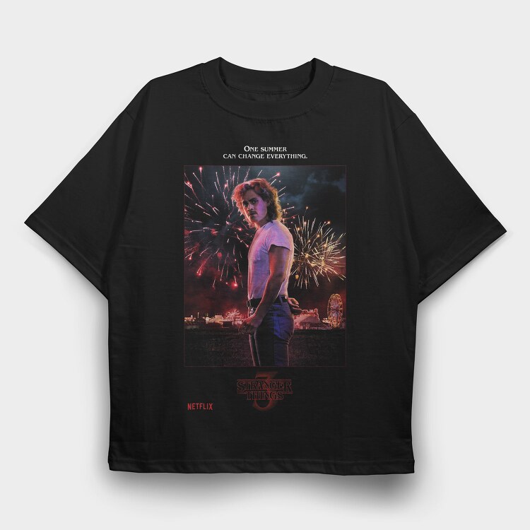 Stranger Summer Change, Tricou Oversize Barbati (Unisex)