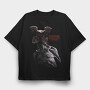 Stranger Halftone Fantasy, Tricou Oversize Barbati (Unisex)