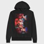 Red Rose Dream, Hanorac Oversize Barbati (Unisex)
