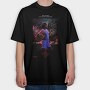 Dustin Halftone Story, Tricou Oversize Barbati (Unisex)