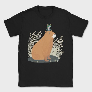 Capybara and Frog, Tricou Barbati (Unisex)