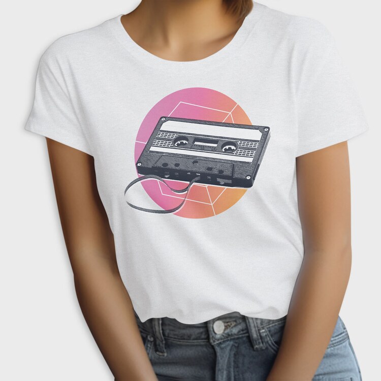 Retro Casstte, Tricou Femei