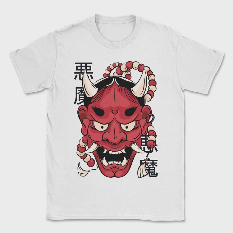 Awesome Hannya Demon Mask, Tricou Barbati (Unisex)