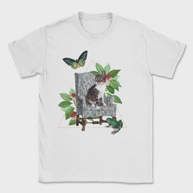 Cat Butterfly, Tricou Barbati (Unisex)