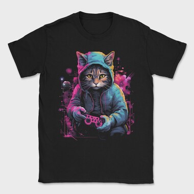 Cat Gaming, Tricou Barbati (Unisex)