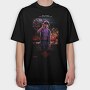 Fireworks Summer Stranger, Tricou Oversize Barbati (Unisex)