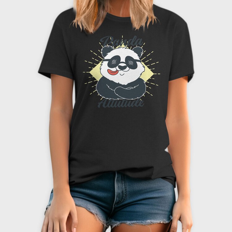 Panda Attitude, Tricou Barbati (Unisex)