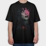 Anger Halftone, Tricou Oversize Barbati (Unisex)