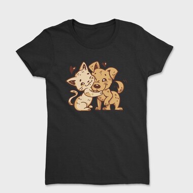 Cat Dog Hug, Tricou Femei