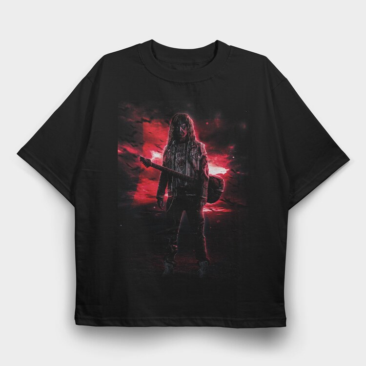 Music Maverick Rock On, Tricou Oversize Barbati (Unisex)