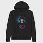 Lights Halftone Santa, Hanorac Oversize Barbati (Unisex)