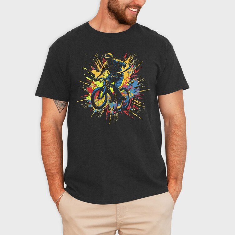 Colorful Bmx, Tricou Barbati (Unisex)