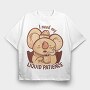 Awesome Liquid Patience Koala, Tricou Oversize Barbati (Unisex)
