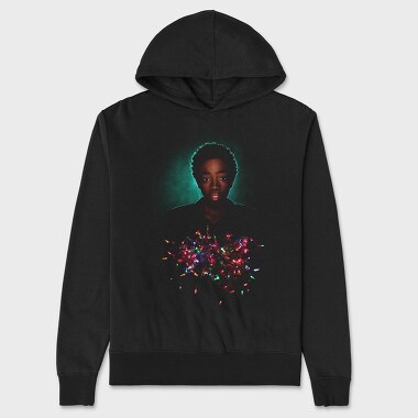 Halftone Portrait Confetti, Hanorac Oversize Barbati (Unisex)