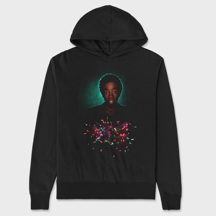 Halftone Portrait Confetti, Hanorac Oversize Barbati (Unisex)