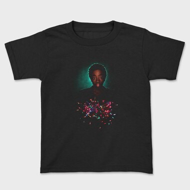 Halftone Portrait Confetti, Tricou Copii