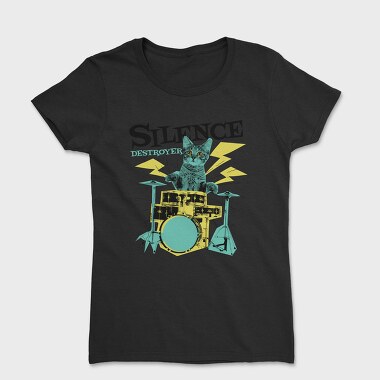 Cat Drummer 3, Tricou Femei